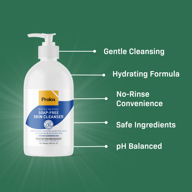 Prolox Gentle No Rinse Soap-Free Skin Cleanser